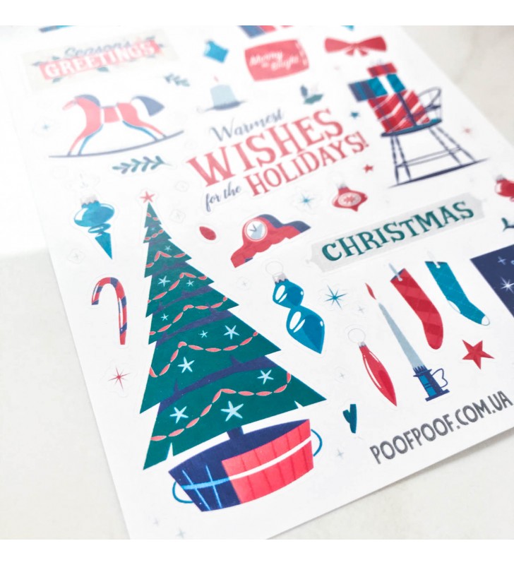 Наклейки "Retro winter" Елочка