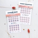 Наклейки "Plan the day" travel  pink - Фото 1