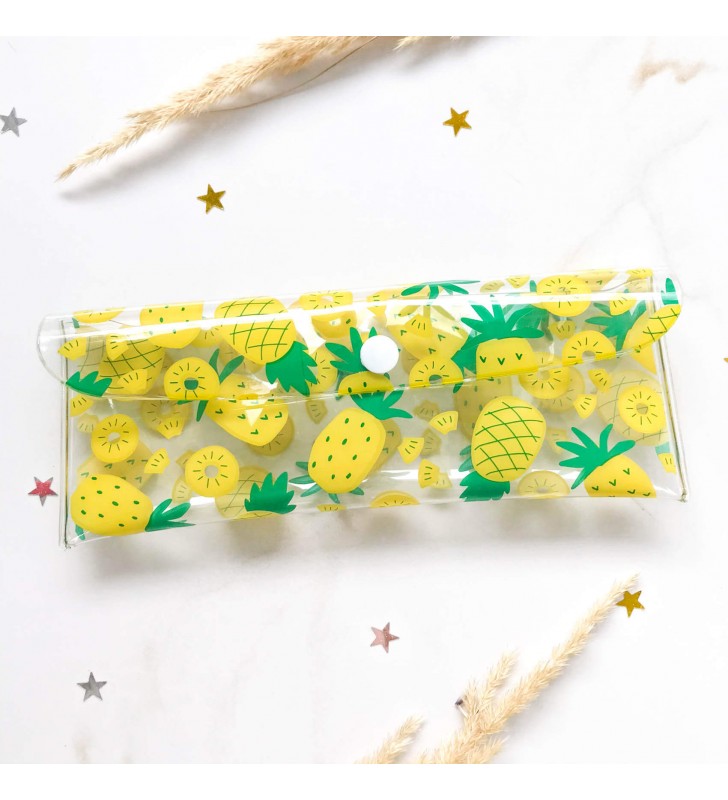 Пенал "Slim" pineapple