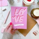 Открытка "Only love" Miss you - Фото 1