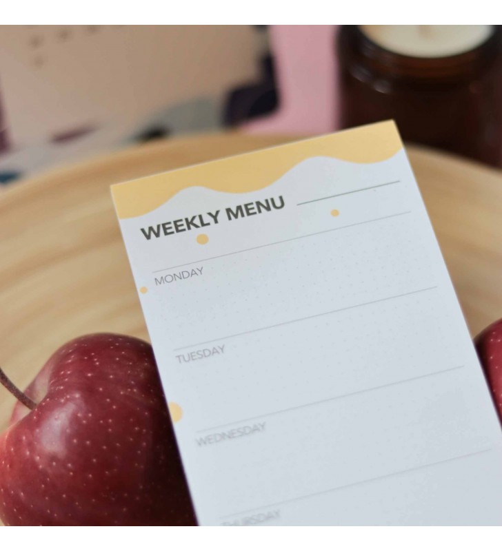 Настольный планер "Menu list" yellow