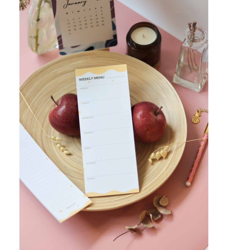Настольный планер "Menu list" yellow